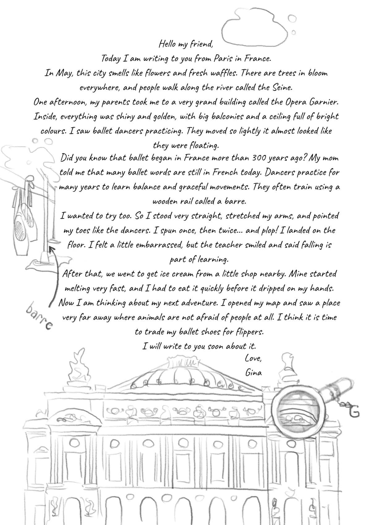 Letter draft — first version